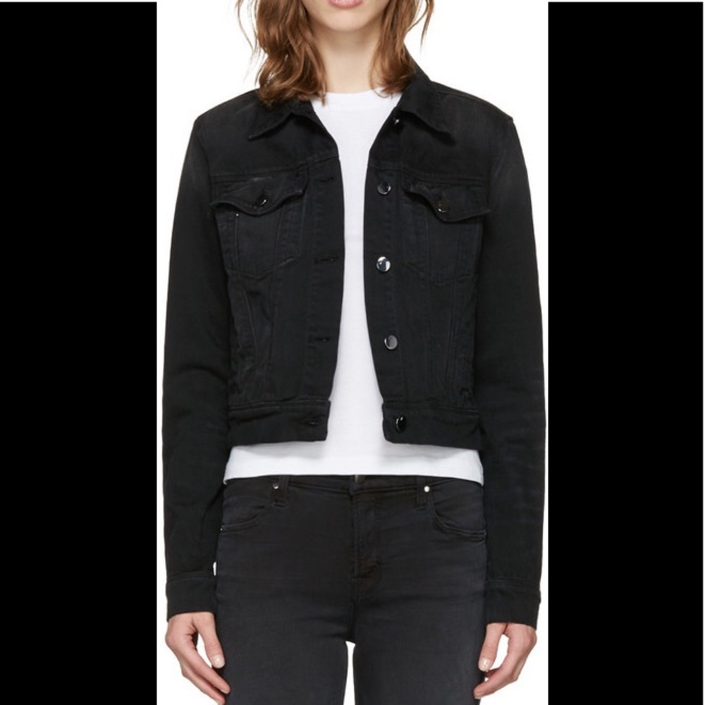 JBrand Harlow Cropped Denim Jacket Size XS